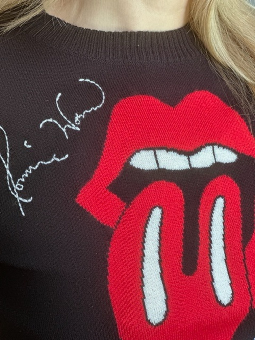 The Rolling Stones x Stoned Immaculate LTD ED Autograph Sweater sz S